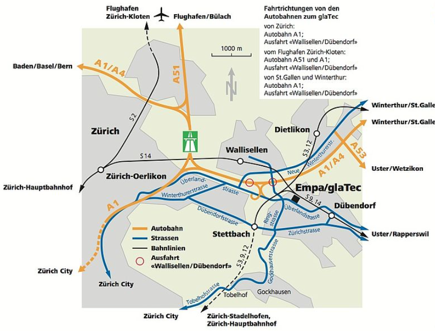 Map Dübendorf 