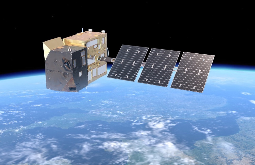 Artist illustration of CO2M satellite in space